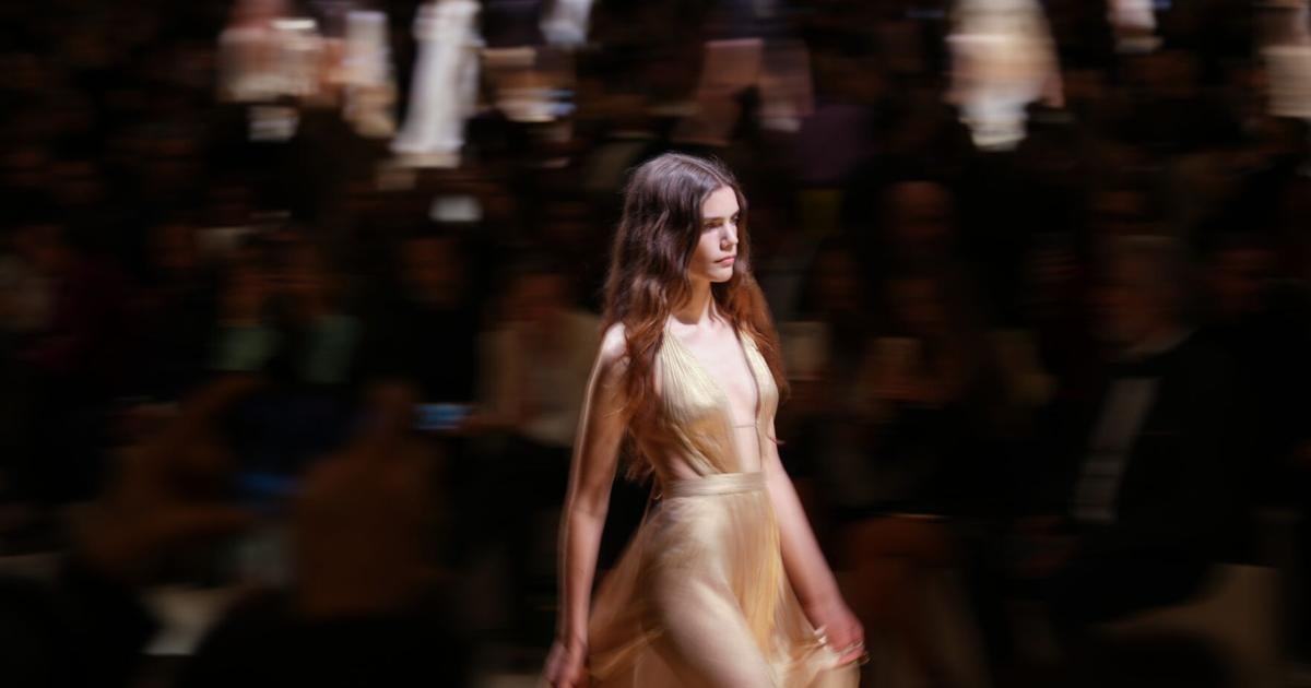 Cavalli's fluid gold Milan collection channels regal Elizabeth Taylor and free