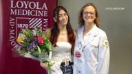 Loyola Medicine cafeteria cashier Keztly Angel saves ER Dr. Joan Dimopoulos with Heimlich maneuver