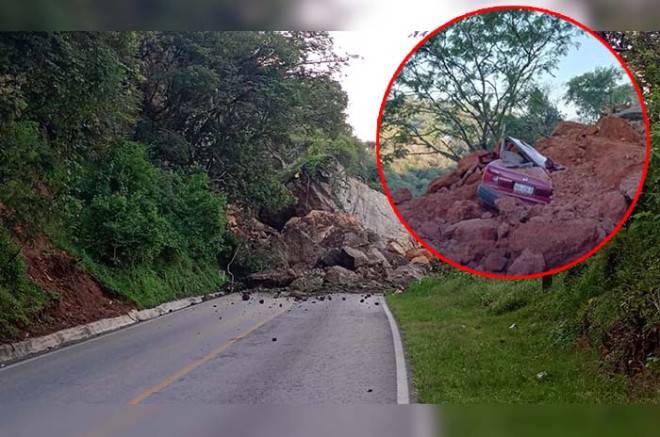 Derrumbe en Ixtapan de la Sal deja 5 lesionados; podría haber más personas atrapadas
