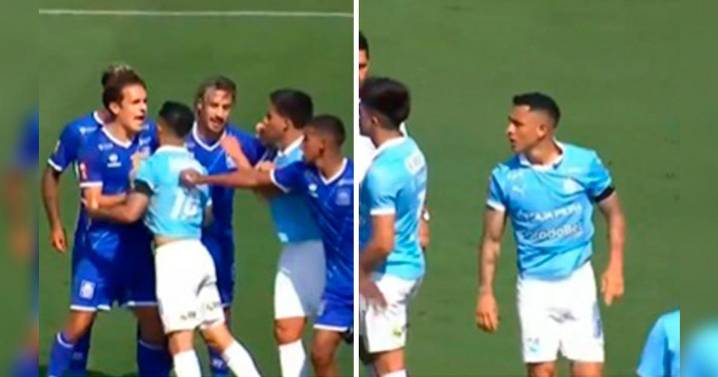 Yoshimar Yotún perdió los papeles tras empate de Sporting Cristal: fue a buscar a rival y lo tuvieron que controlar entre 3