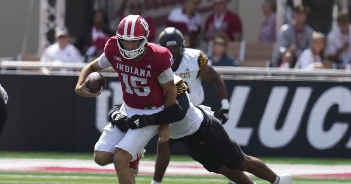 Mendoza throws 4 TDs in Indiana's 56