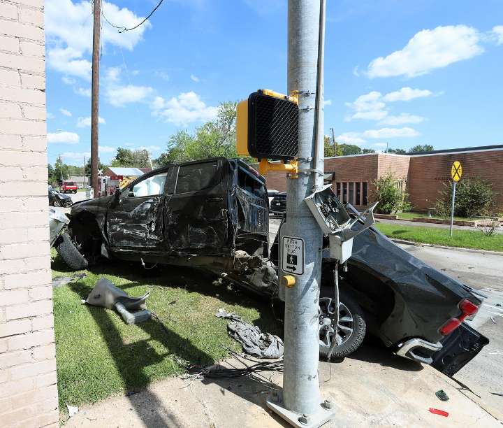 2 Hospitalized After Downtown Lufkin Crash Involving Stolen Truck