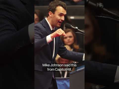 Charlie Kirk is fatally shot at Utah event #shorts #kirk #charliekirk #trump #politics