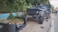 Five killed after Thar crashes into divider on Delhi