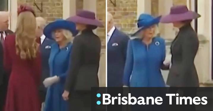 Queen Camilla appears to have awkward moment with Princess of Wales