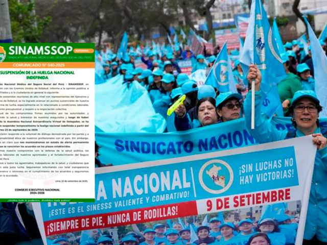 Médicos de EsSalud suspenden huelga indefinida tras acuerdo con autoridades