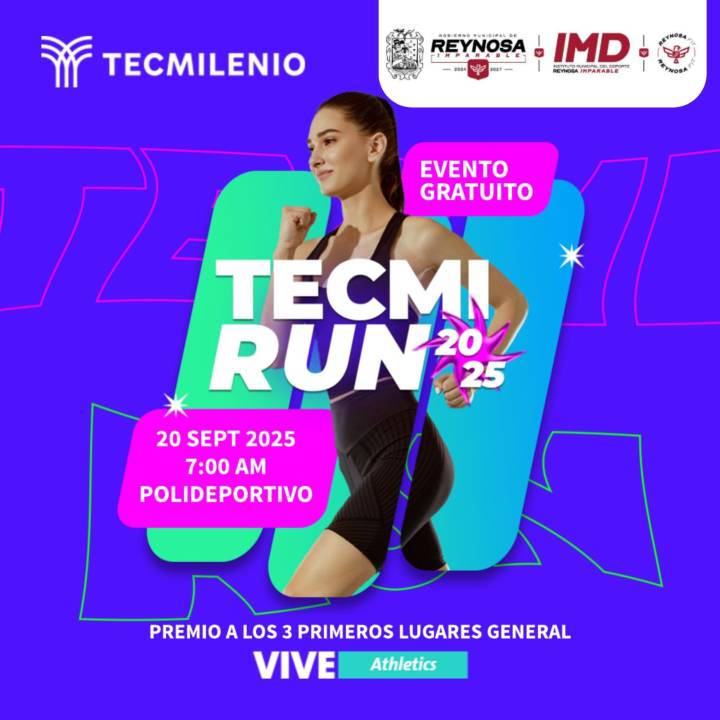 Invita el Gobierno de Reynosa a activarse con la Tecmi Run 2025
