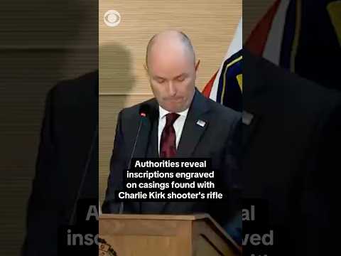 Authorities reveal inscriptions on casings found with Charlie Kirk shooting suspect's rifle #shorts