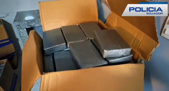Ecuador desmanteló red de narcotráfico internacional con ramificaciones en Europa