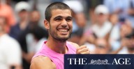 US Open semi-final 2025: Carlos Alcaraz beats Novak Djokovic in three sets to reach US Open final