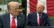 Trump grips podium in new health fears as 'he's been to dentist or had a stroke'