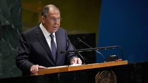 Russian foreign minister tells United Nations any aggression against Russia will be met with 'decisive response'
