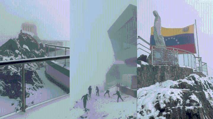 Pico Espejo se viste de blanco: Mérida deslumbra con nueva nevada en el Mukumbarí