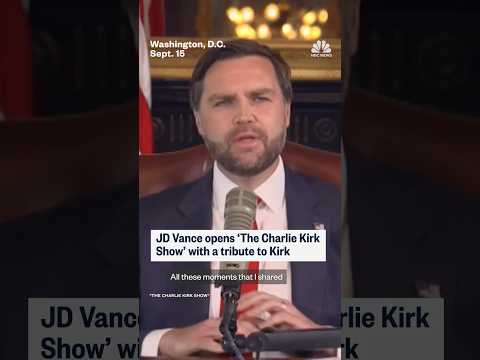 JD Vance opens 'The Charlie Kirk Show' with a tribute to Kirk