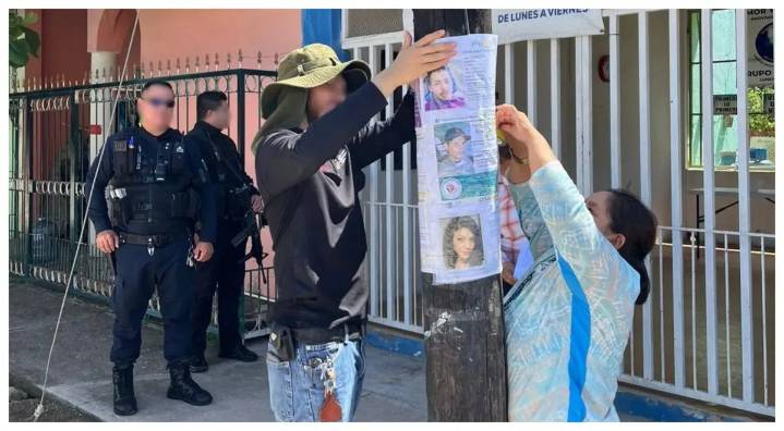 Entre dolor y resistencia: madres buscadoras pegan fichas en San Pancho y El Monteón
