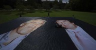 Trump, Epstein images projected onto Windsor Castle