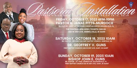 First Baptist, Gary’s Oldest Church, Makes History  with Installation of First