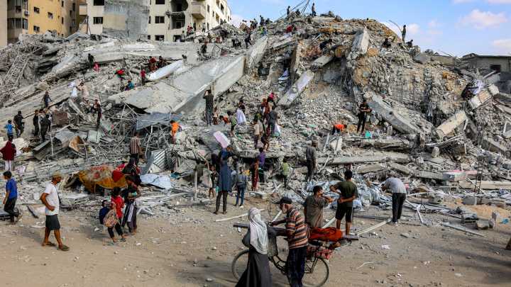 Más de 60 muertos en bombardeos israelíes en Gaza
