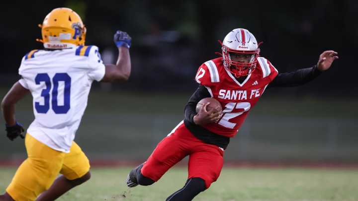 Hear from Santa Fe senior ATH Keimarion Neal after the Raiders win over Palatka