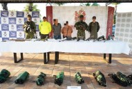 Incautan en La Primavera material de guerra de la Segunda Marquetalia y capturan a dos presuntos integrantes de la organización criminal