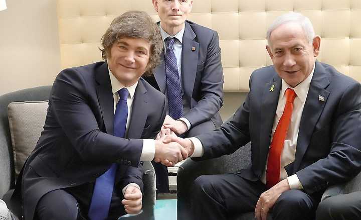 Milei se reunió con el genocida de Netanyahu
