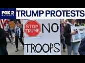 Protests sprout as Trump talks sending National Guard to Chicago