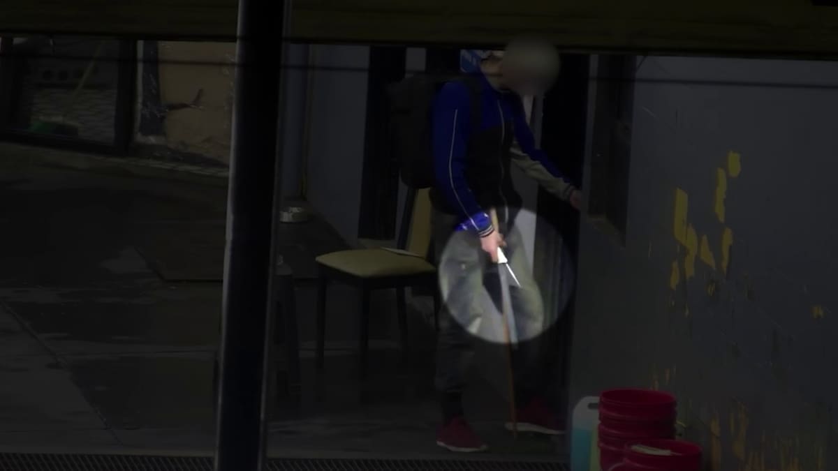 Así atraparon a un ladrón que robó un comercio con un cuchillo y fue seguido por las cámaras