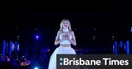 Nikki Webster performs Under Southern Skies with her children