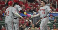 Stephenson hits 3-run double, Reds beat Cardinals 11-6 and close within 2 games of last NL wild card