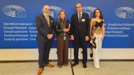 El alcalde de Cáceres agita en Bruselas la candidatura de 2031: “Tenemos muchos y muy buenos mimbres para ser Capital Europea de la Cultura"