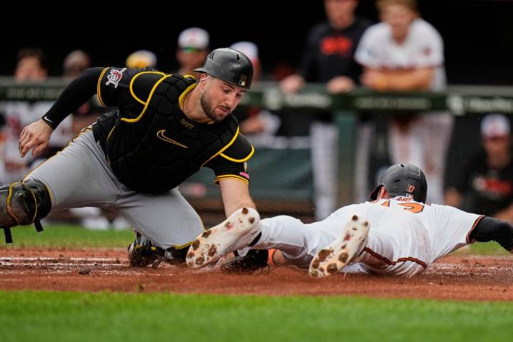 Orioles sweep Pirates as Beavers caps another late rally