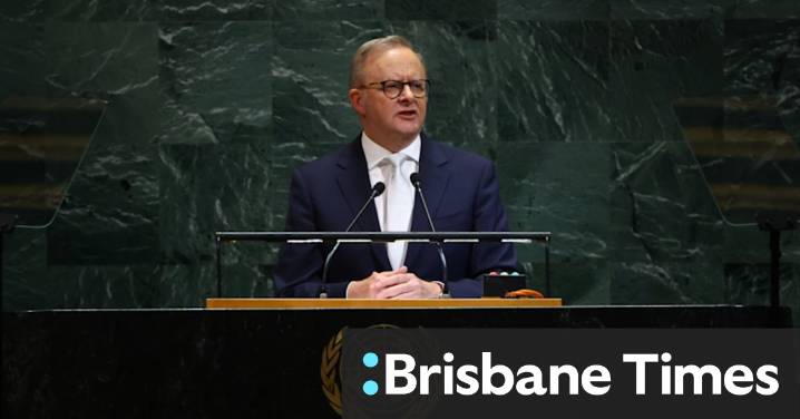 Anthony Albanese UN speech in full: PM distances himself from Trump’s climate denialism