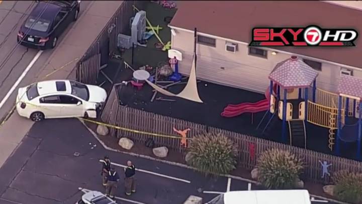 Car crashes into Rhode Island daycare, 5 children hospitalized
