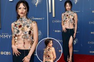 Jenna Ortega is draped in jewels on Emmys 2025 red carpet
