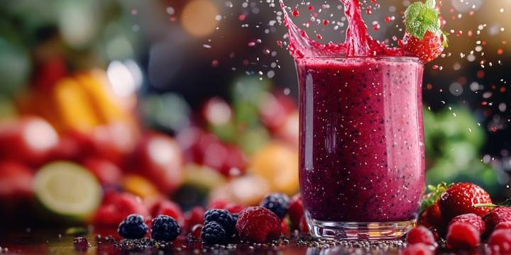 Cómo preparar un jugo de frutos rojos con proteína para ganar masa muscular y volverse más fuerte