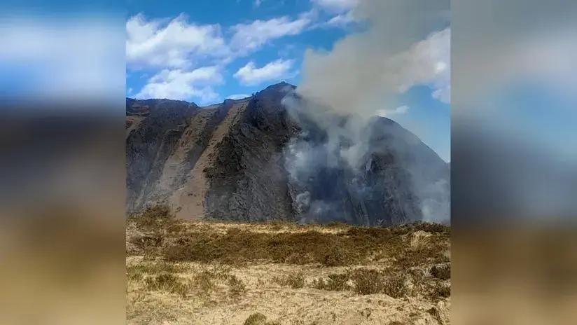 Áncash: incendio destruye 92 hectáreas de pastizales y arbustos en Piscobamba
