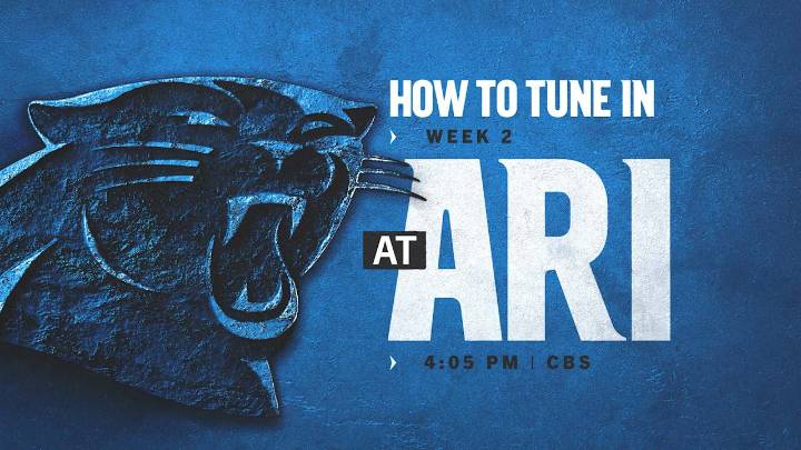 How to watch, listen and follow: Carolina at Arizona in Week 2