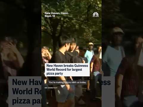 New Haven breaks Guinness World Record for largest pizza party
