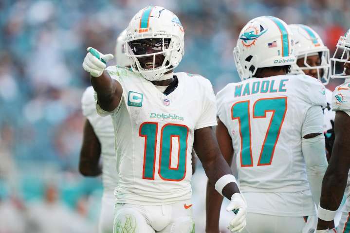 FanDuel Tyreek Hill prop highlights Dolphins vs. Bills Thursday Night Football