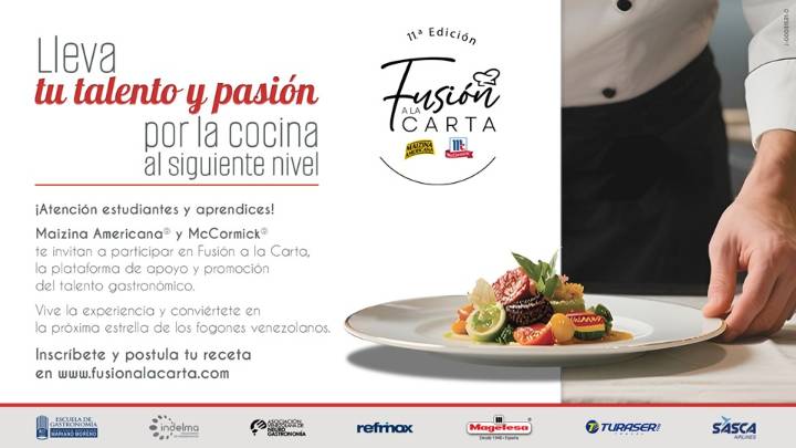 Estudiantes de cocina pueden postular sus recetas en Fusión a la Carta 2025