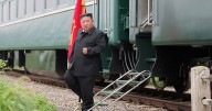 Kim Jong Un Rolls Into Anti-West Military Parade on His Armored Train