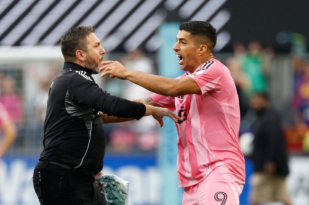 Luis Suarez appears to spit on rival coach after Inter Miami cup final defeat