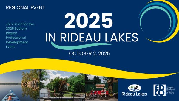 Rideau Lakes to host Economic Developers Council of Ontario conference