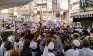 Protest against ‘I Love Muhammad’ graffiti on road turns violent in Ahilyanagar; 1 held, 30 detained