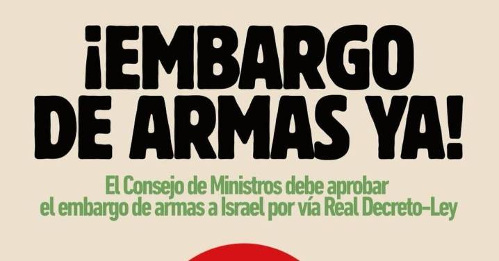 Convocada una concentración el próximo martes ante la Subdelegación del Gobierno de Cádiz para exigir el embargo de armas a Israel