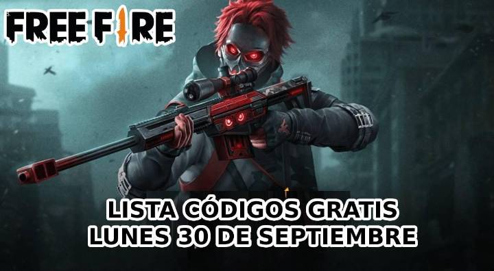 Códigos de Free Fire para canjear premios GRATIS el martes 30 de septiembre: lista COMPLETA