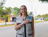 Atenea Gómez Ricalde inicia nueva obra de alumbrado público en la Avenida Gastón Alegre de Ciudad Mujeres