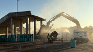 Final above-ground structure of former Phoenix Center comes down in Pontiac