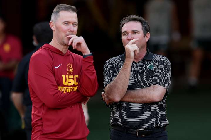 Michigan State starting LB, captain disqualified for targeting at USC
