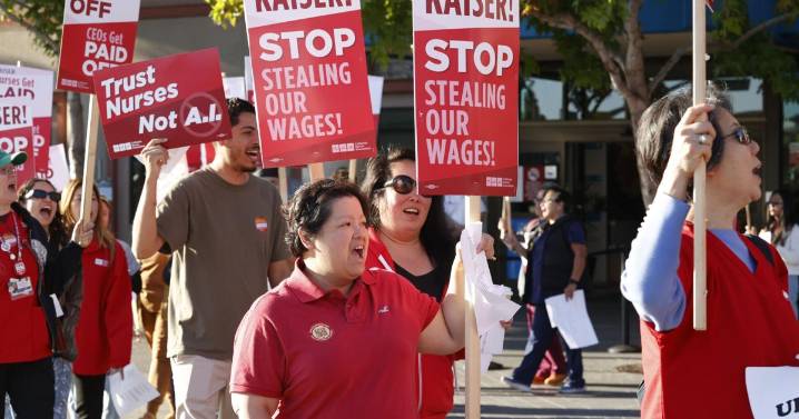California Kaiser Permanente nurses picket layoffs, AI use